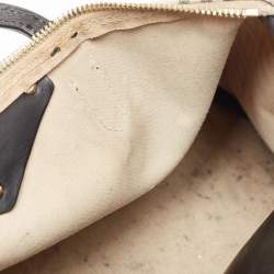 Givenchy Black/White Monogram Coated Canvas and Leather Boston Bag w/Wallet