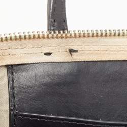 Givenchy Black/White Monogram Coated Canvas and Leather Boston Bag w/Wallet