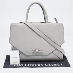 Givenchy Grey Leather Medium Obsedia Tote
