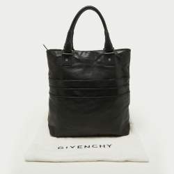 Pre Owned Givenchy Black Leather Shopper Tote