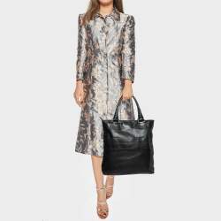 Pre Owned Givenchy Black Leather Shopper Tote