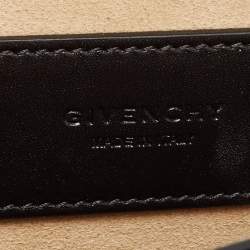 Pre Owned Givenchy Black Glossy Leather Small GV3 Shoulder Bag
