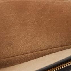 Pre Owned Givenchy Black Glossy Leather Small GV3 Shoulder Bag