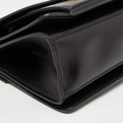Pre Owned Givenchy Black Glossy Leather Small GV3 Shoulder Bag
