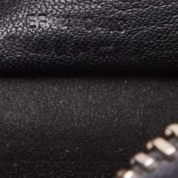 Givenchy Dark Brown Leather Striped Lucrezia Duffel Bag