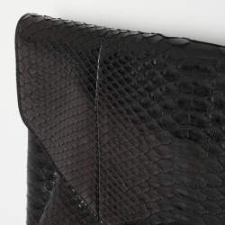Givenchy Black Python Antigona Envelope Clutch 