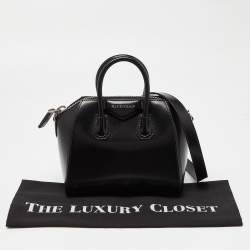 Pre Owned Givenchy Black Leather Mini Antigona Satchel