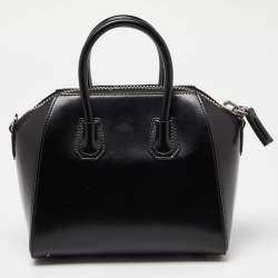 Pre Owned Givenchy Black Leather Mini Antigona Satchel