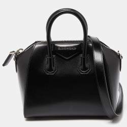 Pre Owned Givenchy Black Leather Mini Antigona Satchel