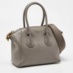 Givenchy Beige Leather Mini Antigona Sport Satchel