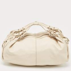 مملوكة مسبقًا Givenchy Light Beige Leather Double Handle Hobo
