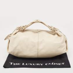 مملوكة مسبقًا Givenchy Light Beige Leather Double Handle Hobo