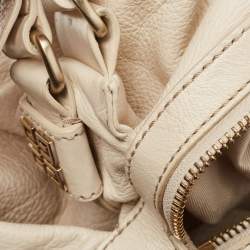 مملوكة مسبقًا Givenchy Light Beige Leather Double Handle Hobo
