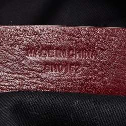Pre Owned Givenchy Burgundy Leather Zip Hobo