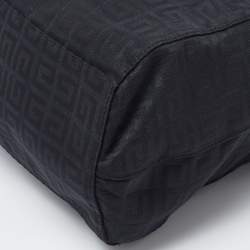 Pre Owned Givenchy Black Signature Canvas and Leather Tote