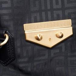 Pre Owned Givenchy Black Signature Canvas and Leather Tote