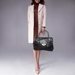 Pre Owned Givenchy Black Signature Canvas and Leather Tote