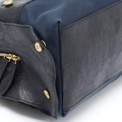 Givenchy Blue/Black Fabric and Leather Bag