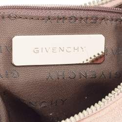 Pre Owned Givenchy Brown/Light Pink Leather and Suede Baguette Bag