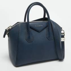 Givenchy Blue Leather Small Antigona Satchel