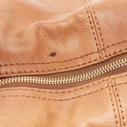 Givenchy Brown Leather Logo Bucket Hobo