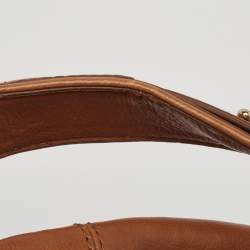Givenchy Brown Leather Logo Bucket Hobo