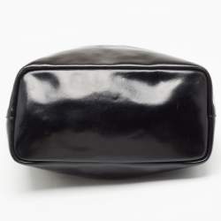 Pre Owned Givenchy Black Glossy Leather Antigona Shopper Tote