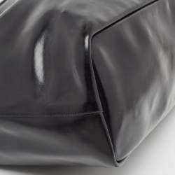 Pre Owned Givenchy Black Glossy Leather Antigona Shopper Tote