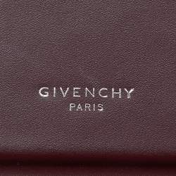 Pre Owned Givenchy Burgundy Leather Mini Horizon Tote