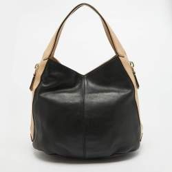 مملوكة مسبقًا Givenchy Black/Beige Leather Side Zip Shoulder Bag