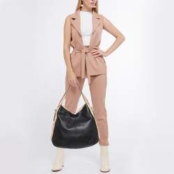 مملوكة مسبقًا Givenchy Black/Beige Leather Side Zip Shoulder Bag