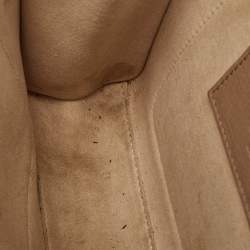 مملوكة مسبقًا Givenchy Two Tone Beige Leather Small GV3 Shoulder Bag