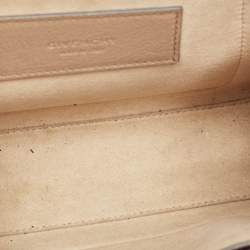 مملوكة مسبقًا Givenchy Two Tone Beige Leather Small GV3 Shoulder Bag