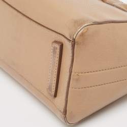 Pre Owned Givenchy Beige Leather Mini Antigona Satchel