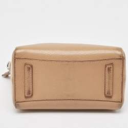 Pre Owned Givenchy Beige Leather Mini Antigona Satchel