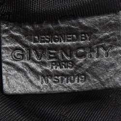 Givenchy Black Monogram Nylon and Leather Hobo