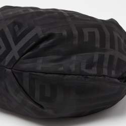 Givenchy Black Monogram Nylon and Leather Hobo