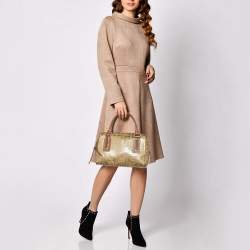 Givenchy Brown Signature Coated Fabric and Leather Satchel