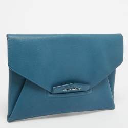 Pre Owned حقيبة كلتش جيفنشي مظروف أنتيغونا جلد أحمر متوسطة