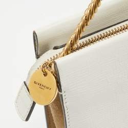 Pre Owned Givenchy White Leather Cross3 Crossbody Bag