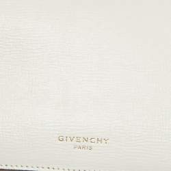 Pre Owned Givenchy White Leather Cross3 Crossbody Bag