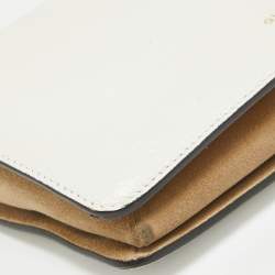 Pre Owned Givenchy White Leather Cross3 Crossbody Bag