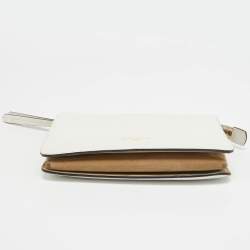 Pre Owned Givenchy White Leather Cross3 Crossbody Bag