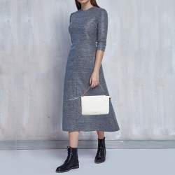 Pre Owned Givenchy White Leather Cross3 Crossbody Bag