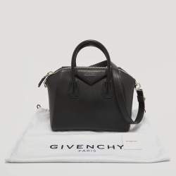 Pre Owned Givenchy Black Leather Small Antigona Satchel