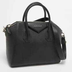 Pre Owned Givenchy Black Leather Small Antigona Satchel