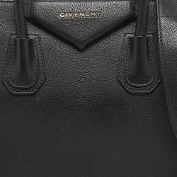 Pre Owned Givenchy Black Leather Small Antigona Satchel