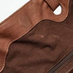 Givenchy Brown Signature Canvas and Leather Braided Handle Shoulder Bag