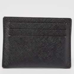 Givenchy Black/White Leather Logo Card Holder 