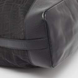 Givenchy Black Monogram Canvas and Leather Bucket Bag
